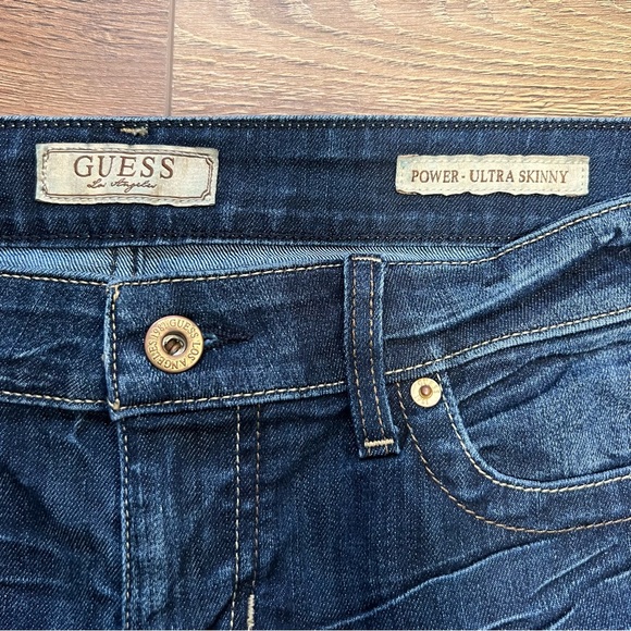 Guess Women’s Power Ultra Skinny Low Rise Denim Jeans Size 30 Lightweight - Picture 7 of 13